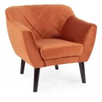Szuper ajánlat Karo1 Velvet fotel venge láb/ fahéj (Bluvel 4215)