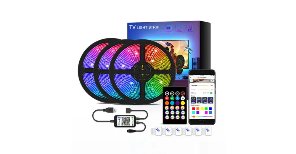 Nézd meg most BLUETOOTH 5V TV LED SZALAG 3 MÉTER USB-VEL, KÉSZLET