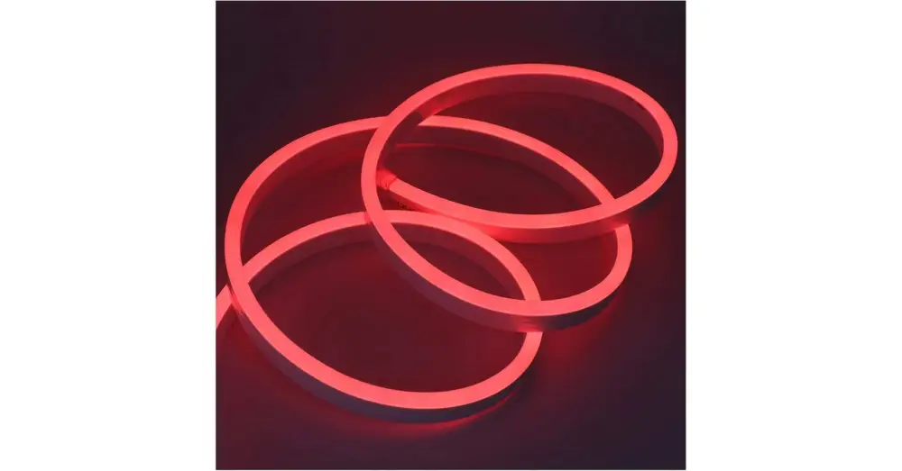 LED szalag neon flex piros, 5m, IP65,12V DC, 6W/fm, 300lm/m, 120LED/m, SMD2835 Akciós ár