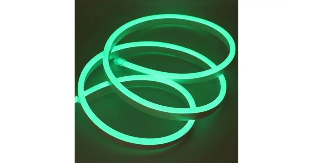 Vásárlói kedvenc LED szalag neon flex zöld, 5m, IP65,12V DC, 6W/fm, 300lm/m, 120LED/m, SMD2835,