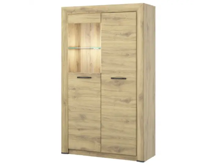 Sapori WN1D1W alacsony vitrin navarra tölgy Outlet