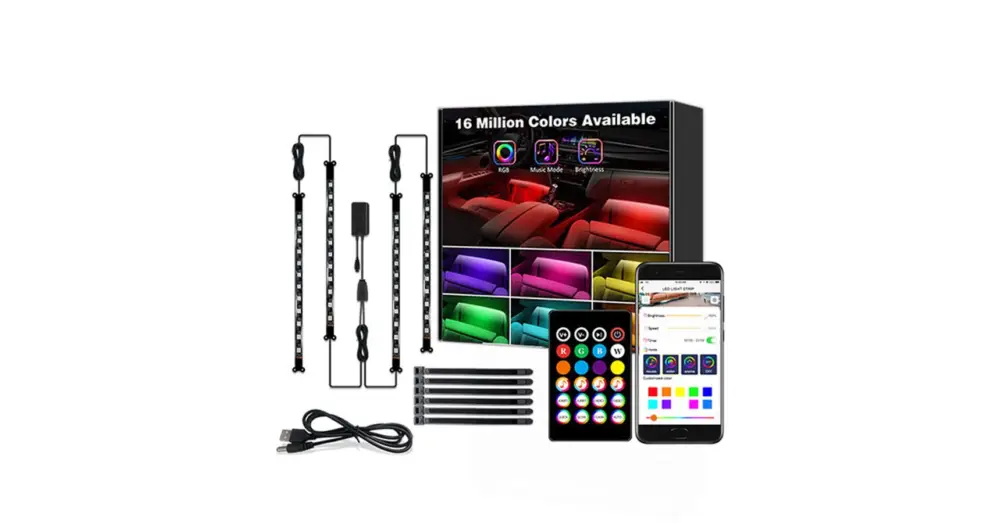 BLUETOOTH SMART RGB LED SZALAGVILÁGÍTÁS ZENEVEZÉRLŐVEL, BEÁLLÍTÁSSAL Azonnal elérhető