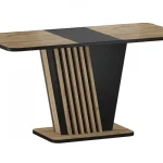 Nevio étkezőasztal artisan tölgy/ fekete (125-170x75) Expressz szállítás
