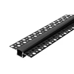 LED Profil GK 12mm-2 2m fekete fekete Legjobb ár
