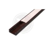 Exkluzív ajánlat PVC profil led szalaghoz16x7 barna 2m tejszerű fedél