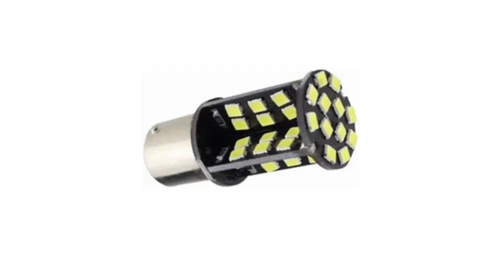 Azonnal elérhető Autós led BA15Y Canbus fék+helyzetjelző lámpa világítás, 60 led, 450 Lumen, 5050 chip, 5W, hideg fehér.