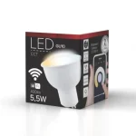 LED GU10 5,5W 400lm 2700-6500K fényforrás 120fokos Ra80 230V CCT, Smart Wi-fi, szabályozható fényerő Legjobb ár