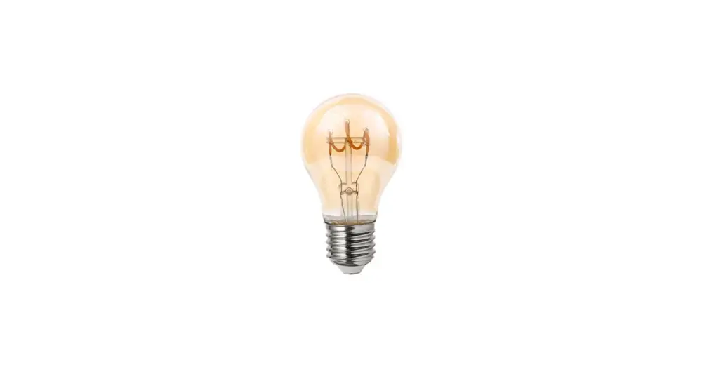 Újdonság LED izzó E27 Filament Dimm A60 2200K 4W borostyán