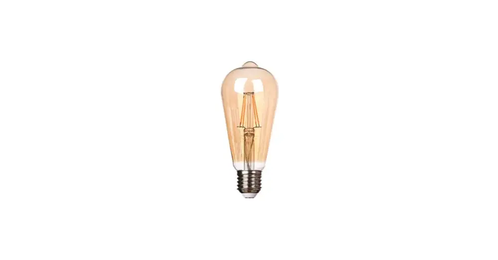LED izzó E27 Izzószál 3-Dimm ST64 2700K 6W Ambe Végkiárusítás