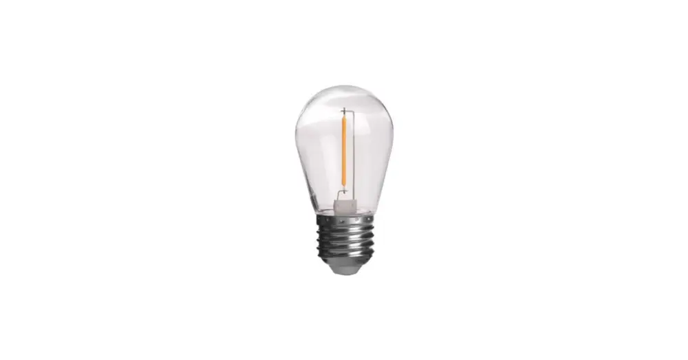 LED izzó E27 Filament 24V 1W PC 5 db Végkiárusítás