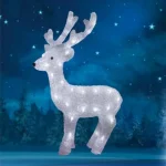 Azonnali szállítás Akril rénszarvas, kültéri, 48 WH/WW LED, 65 cm KDA 30