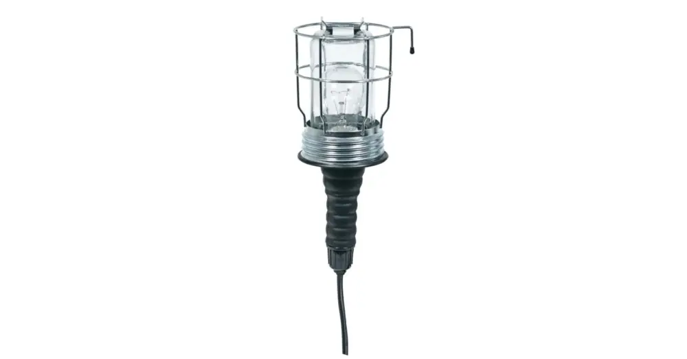 Szuper akció Home PL 20 szerelőlámpa, 60 W, E27, IP54, fém rács, gumi markolat, kettős szigetelés PL 20