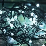 LED-es fényfüzér, 100LED, 8pr., hidegfehér, kültéri LED 108C/WH Gyors szállítás