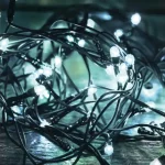 Legjobb ár LED-es fényfüzér, 1000 LED, hidegfehér, állófényű, kültéri KKL 1000C/WH