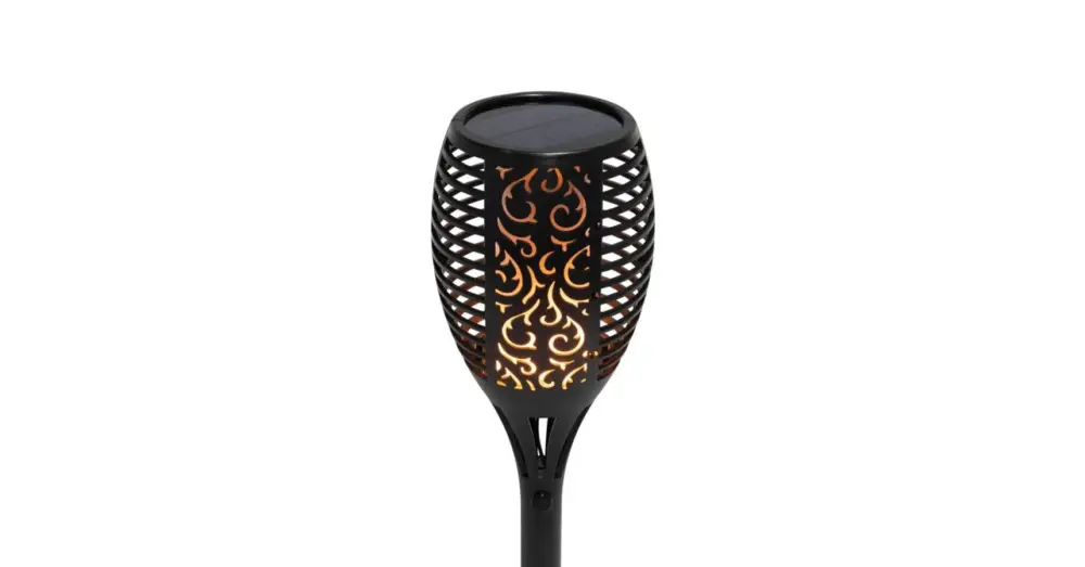 Különleges ajánlat Home MX 300 napelemes kerti fáklya, 72 LED, automatikus, napelem és töltő, időjárásálló MX 300
