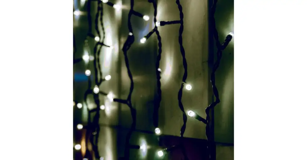 Sorolható fényfüggöny, 204LED, fehér, kültéri KSF 204/WH Outlet