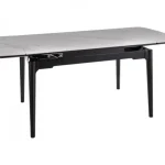 Olcsó Sento asztal 120(180)x80 fehér/ fekete