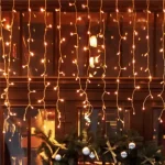 Árengedmény LED-es jégcsap fényfüzér,5m / 200 LED, sorolható, melegfehér DLFJ 200/WW