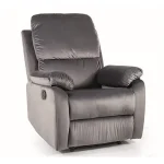 Spencer 1 Velvet dönthető fotel szürke (Bluvel 14) Prémium