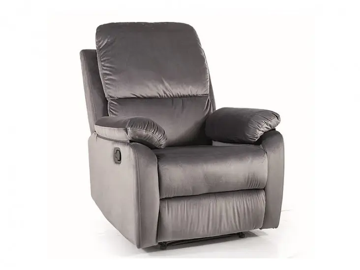 Spencer 1 Velvet dönthető fotel szürke (Bluvel 14) Prémium
