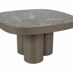 Végkiárusítás Stella B Ceramic 75*75 asztalka Vulkán fekete/ réz