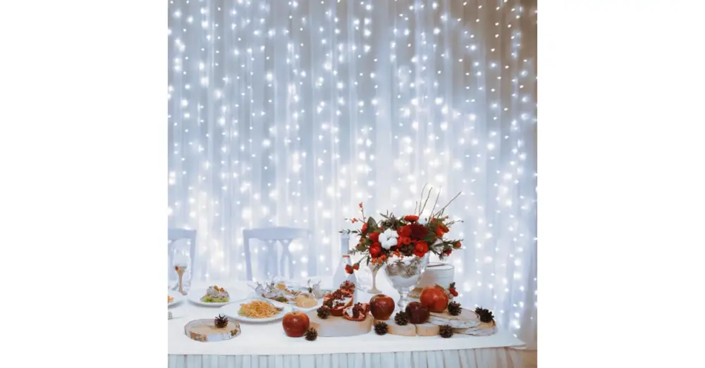 LED-es fényfüggöny, 2x2 m / 400 LED, sorolható, hidegfehér DLF 400/WH Kihagyhatatlan ajánlat