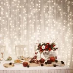 Kedvezményes ár LED-es fényfüggöny, 2x2 m / 400 LED, sorolható, melegfehér DLF 400/WW