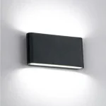 LED FALI LÁMPA 2X6W KEREKÍTETT 4000K FEKETE Biztonságos vásárlás