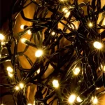 Végkiárusítás LED-es sziporkázó fényfüzér, meleg-/melegfehér, 200 LED, kültéri KKL 200F/WW
