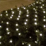 LED- es kültéri háló, 160 db hidegfehér LED, 2 x 1.5 m, zöld vezeték, 5 m tápvezeték KLN 160C/WH Outlet