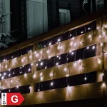 Korlátozott ajánlat Sorolható fényfüggöny, 200LED, fehér, kültéri KSF 200/WH