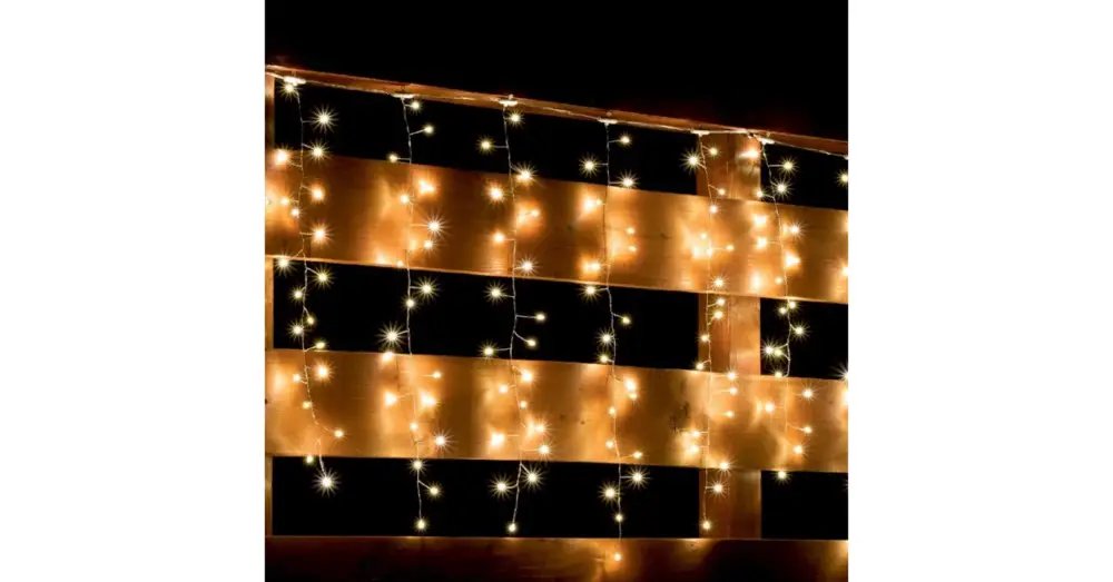 Legkelendőbb Home MLF 300/WW micro LED-es cluster fényfüggöny, 3x0,5 m / 300 db melegfehér micro LED, 8 fényprogram, távirányító, hálózati adapter, kül- és beltéri kivitel MLF 300/WW