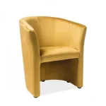 Árcsökkenés TM-1 Velvet fotel curry sárga bársony (Bluvel 68)