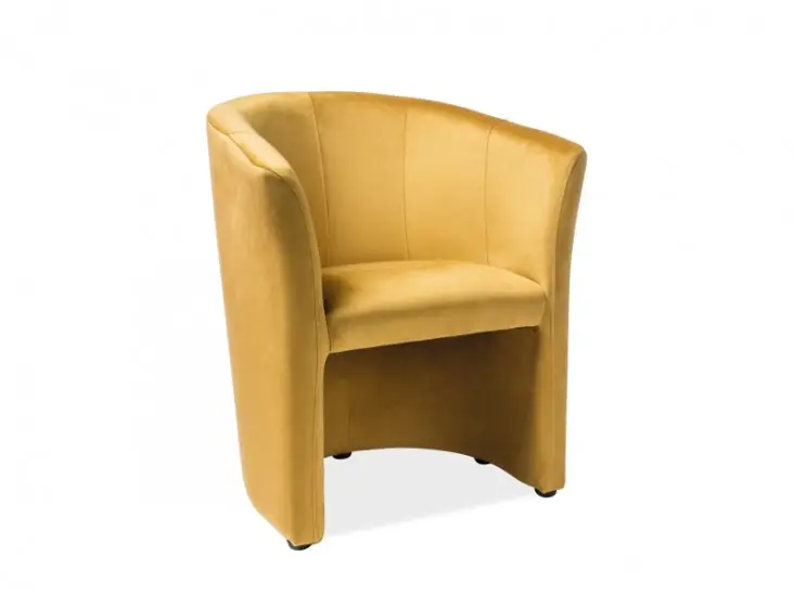 Árcsökkenés TM-1 Velvet fotel curry sárga bársony (Bluvel 68)