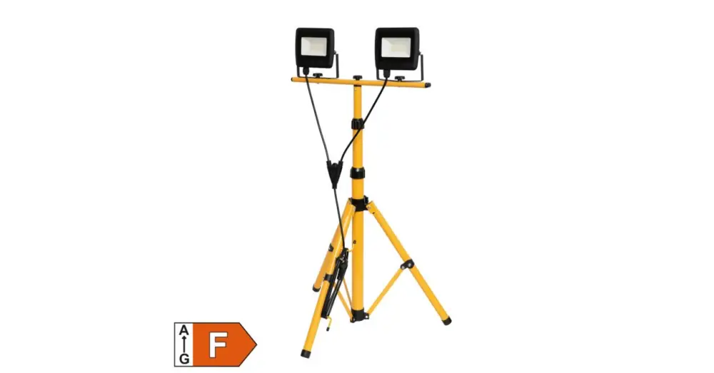 LED fényvető, állványos, 2x30W, 4000 lm, IP65 FLL STAND 2/30 Szezonális akció