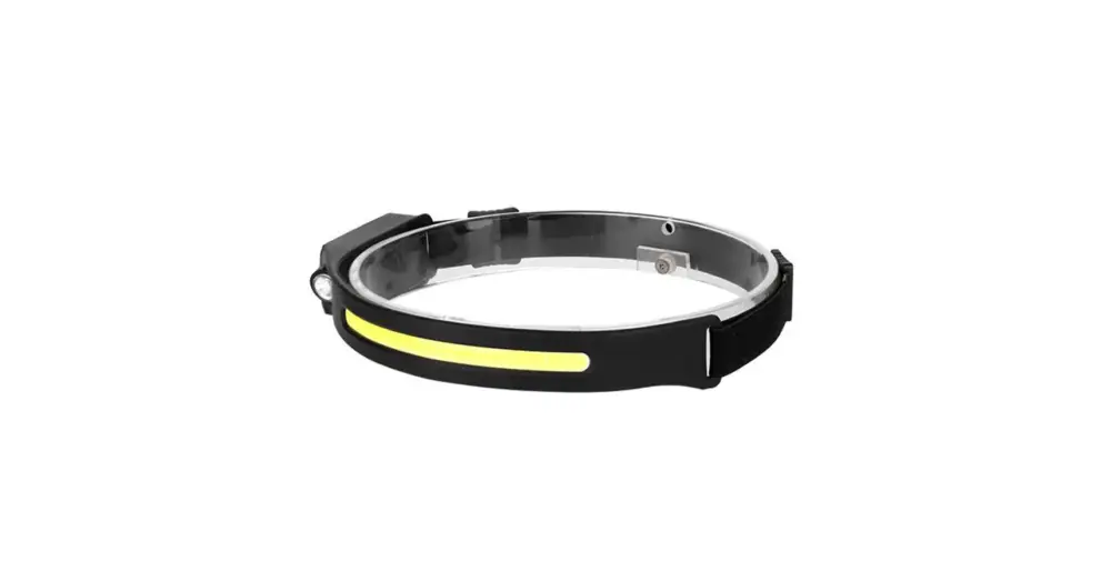 Biztonságos fizetés LED fejlámpa 3W COB + 1W LED érzékelő akkumulátor