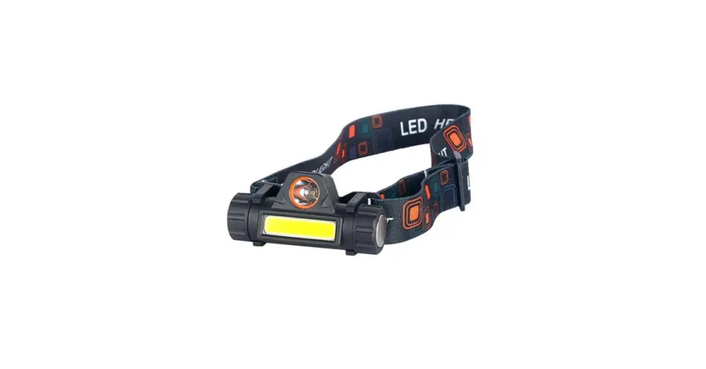 Outlet LED fejlámpa XD-HH130 1W COB + 1W LED akkumulátor