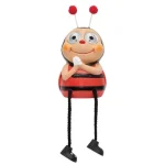 Akció Home MX645 napelemes kerti lámpa, katica forma, 2 db hidegfehér LED, políresin, 40 mAh akkumulátor (NiMH), kültéri, beltéri MX645