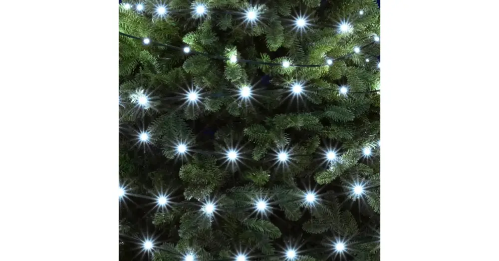 Vásárlói kedvenc Home LED508DWH DOT LED-es fényfüzér, kül- és beltéri kivitel, 500 db hidegfehér LED, 8 világítási mód, 50 m füzérhossz LED508DWH