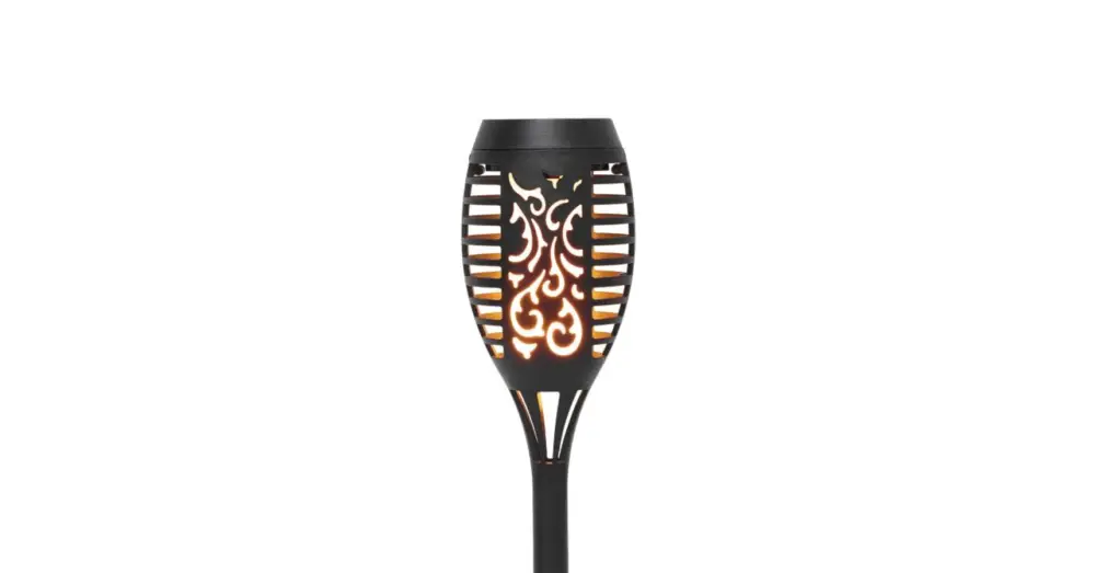 Home MX301 napelemes kerti fáklya, 12 db sárga SMD LED, fáklyaláng effektus, műanyag, 110 g, 12 db/display MX301 Kedvezményes ár