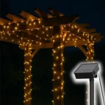 Bestseller Home SLC200WW szolár fényfüzér, 200db melegfehér LED, 14m hosszúság, zöld vezeték, kültéri kivitel SLC200WW
