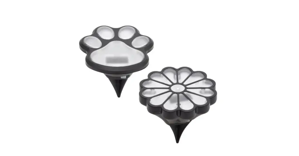 Olcsóbb HOME MX674 napelemes kerti lámpa, tappancs, virág, 12db/display, 1db melegfehér LED, beépített akkumulátor MX674