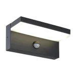 Hestio LED homlokzati lámpatest, 9W, fekete, PIR Exkluzív ajánlat