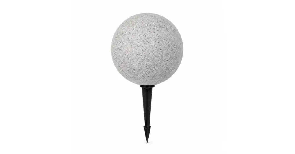 LED kerti gömblámpa E27 35cm kőmintás Szuper akció