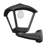 DARIO 250 GARDEN WALL LAMP 1XE27 IP55 BLACK Expressz kézbesítés