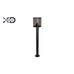 Kerti lámpa E27 IP44 Füst PC 50cm fekete Korlátozott ajánlat