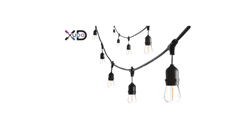 LED füzér 10m 10x E27 1W-os izzókkal Különleges ajánlat