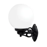 GLOBE 250 OPAL GARDEN WALL LAMP 1XE27 IP55 BLACK Bestseller