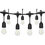 LED girland 230V 10m 10x E27 2700K Prémium