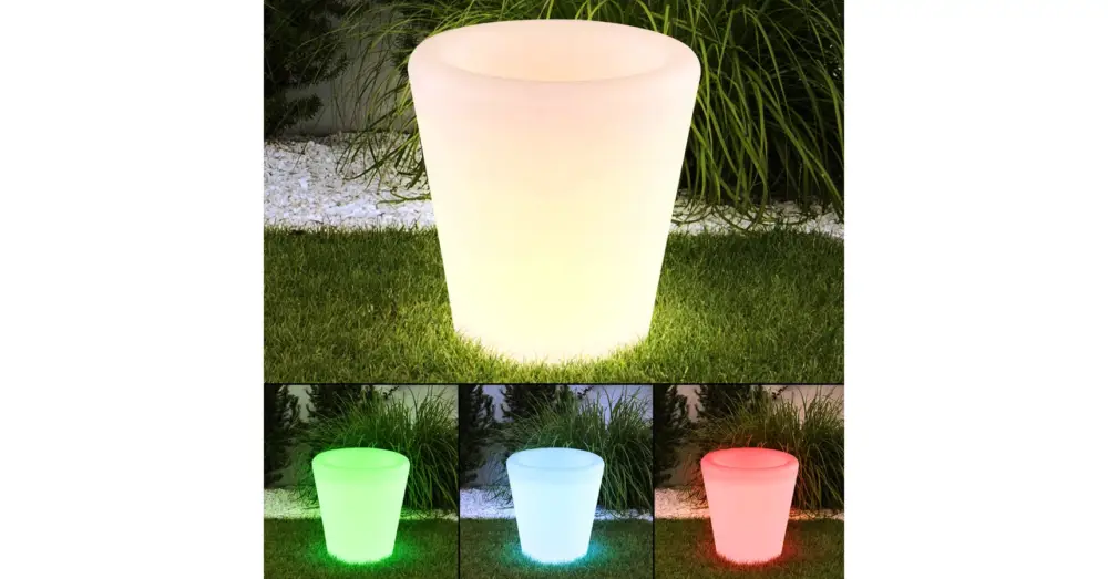 LED virágcserép 38x40 230V IP44 RGB+6000K Akciós ár